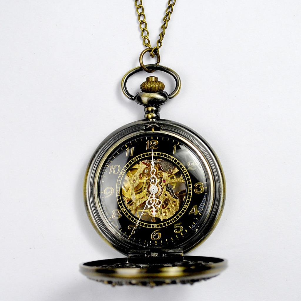 新款潮流8朵金花復古機械懷表 精致工藝，引領復古時尚